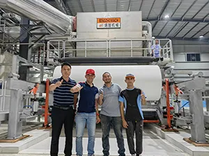Crescent Former Tissue Machine (width 3550mm) for Venezuelan Customer